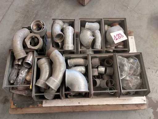Voorraad gegalvaniseerde hydraulische fittingen met dozen