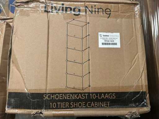 Living Nine Schuhschrank 10-lagige (15x)