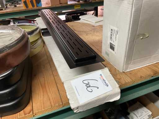 Duschabfluss 80 cm schwarz