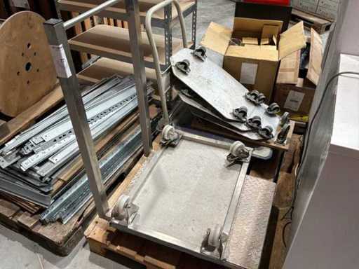 Chariot de plateforme et chiens de mobilier