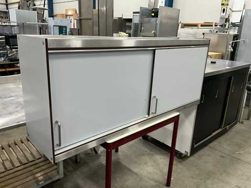 Solid core plastic wall cabinet