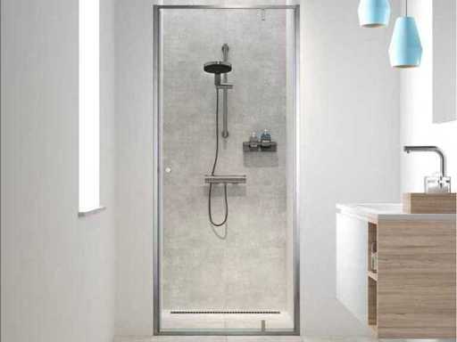 Sealskin Contour swingdeur nis 90x200cm  RVS geborsteld