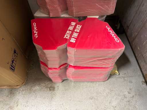 Batch of pizza cone boxes