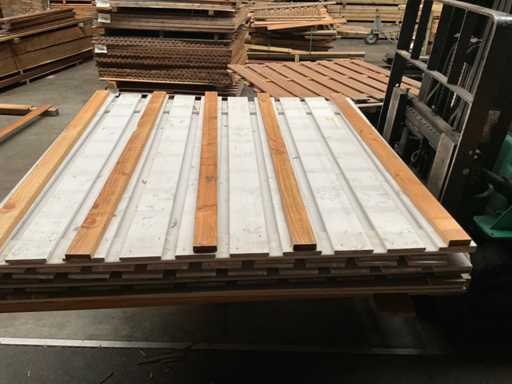 Woodvision weiß gesprühter Gartengitter 180x180 cm (4x) 