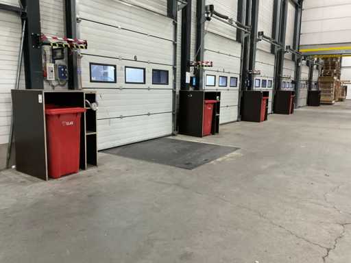 Afval- / opbergmeubel (5x)