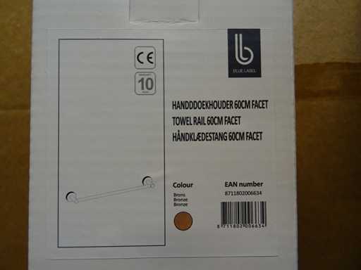 Blaues Etikett – Handtuchhalter 60 cm (8x)