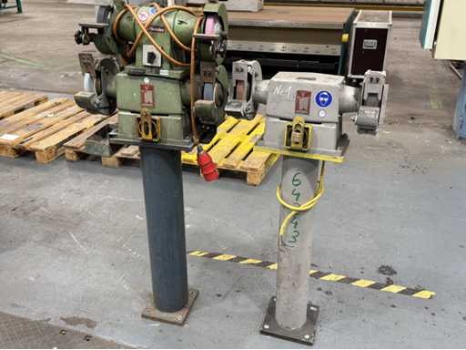    3 double bench grinders