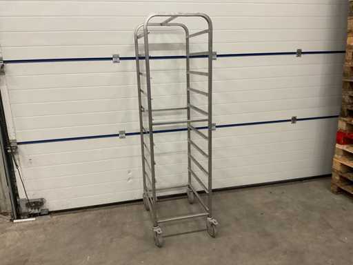 10-warstwowy wózek pó?kowy ze stali nierdzewnej