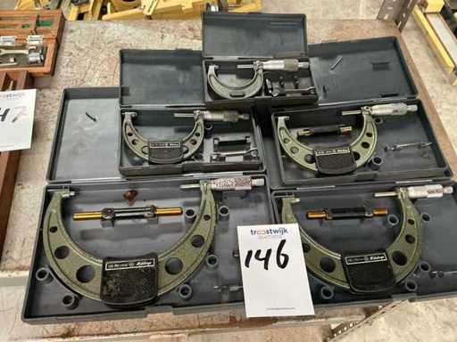 Mitutoyo Micrometer set 5 pieces 25-150mm