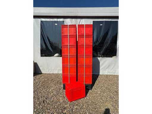 euronorm - Pojemnik magazynowy 400x300x270mm - 48 elementów z pokrywką