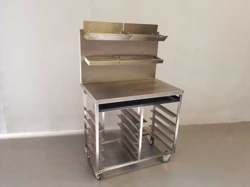 PROFFIL - Acier - Table de travail en acier inoxydable