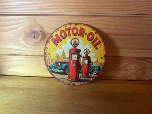 Metall-Werbeschild rund 20 cm
