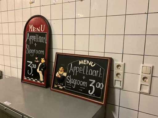 Krijtborden (2x)