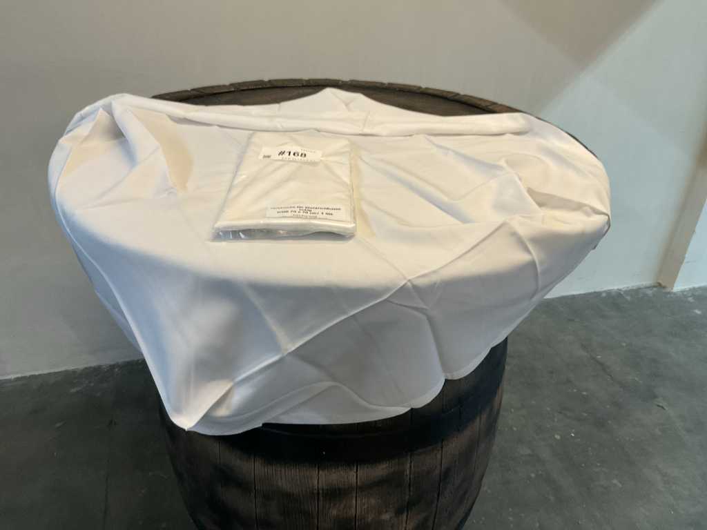 Colour hood for bar table cover angular 