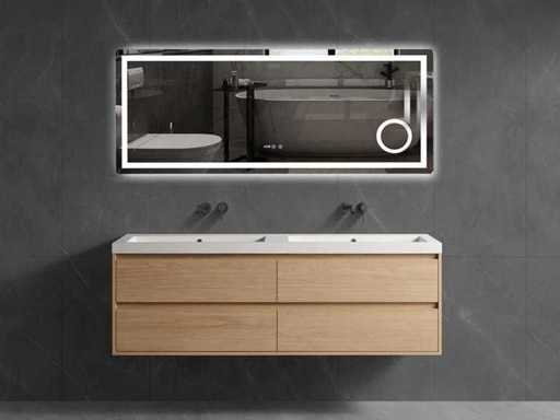 Set di mobili da bagno Mawialux 120cm - Quercia