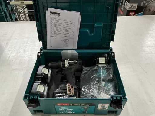 Makita DHP484 Accuklopboormachine met lader en 4 accu’s