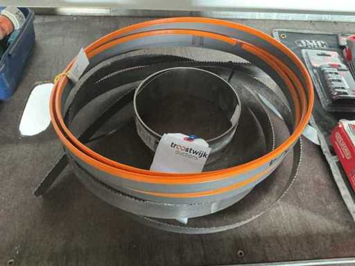 Band saw blade + stainless steel cutting rod