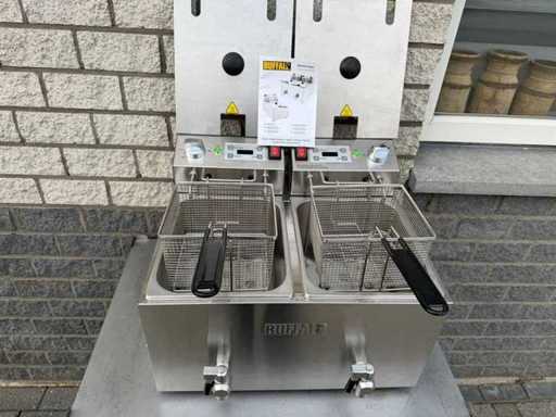 Buffalo ongebruikt - 2 pans 2x 8L - Friteuse