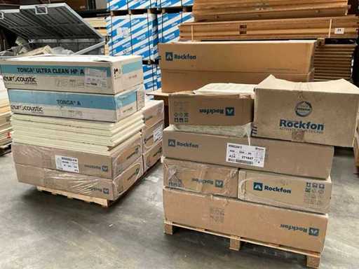 Divers panneaux de plafond Rockfon/Eurocoustic