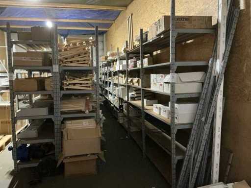 Legbordstelling (2x) + magazijnrek