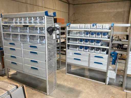 Sistema di racking Sortimo Van a 3 pezzi