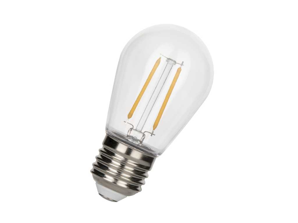  2W E27 S14 Filament Plastic Shockproof LED Bulb 2700K (100x)