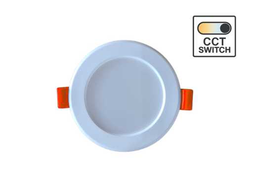 4,9W CCT 3-farbiger versenkter Scheinwerfer wasserdicht (50x)