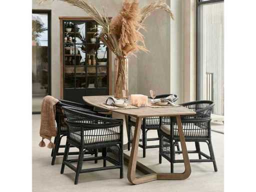 Rivièra Maison Miller Eetkamertafel uitschuifbaar, 220/275/330 x 100