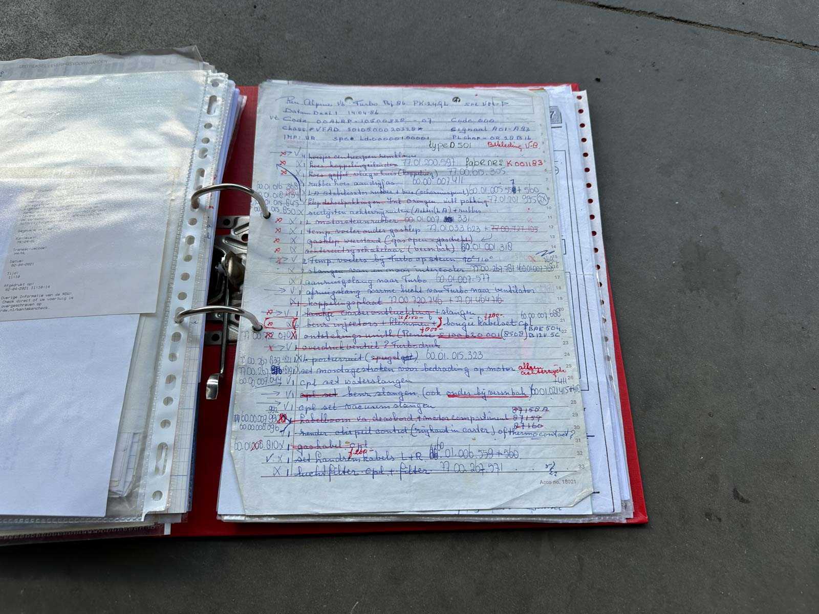 Renault Alpine 2.5 V6 GT Turbo 200pk 1986 (Origineel-NL), PK-24-GL