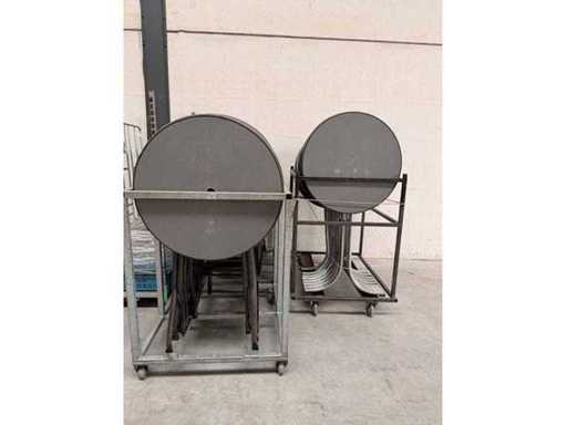 Statafel ZONDER KAR (5x)