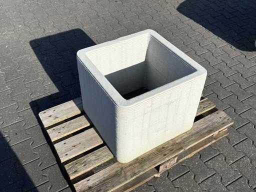 Flower box concrete 3D printed - Square - 60 x 60 x 50 cm