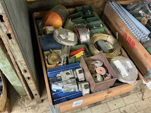 Stock d’accessoires, de pièces détachées et de stocks d’entrepôt