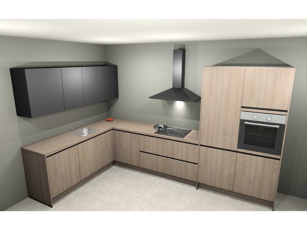 Nobilia - Riva Decor Oak Bergamo - Kitchen layout