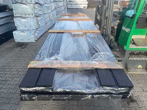 Douglas Design Profiel Zwart Gecoat 5100x140x18mm (50x)