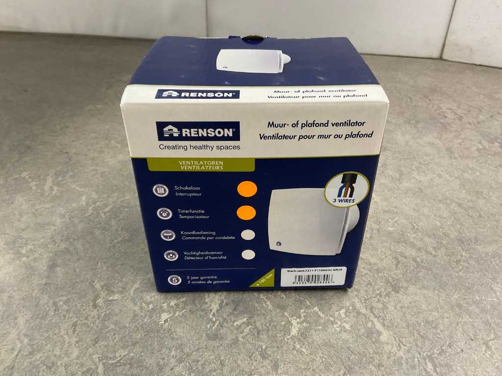 Renson - 7211-T - fan with switch and timer
