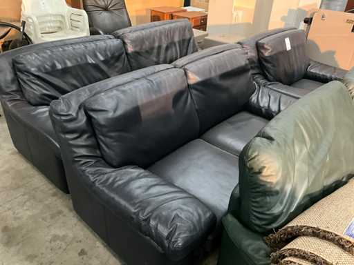 Lederlook 4+2+1 zit fauteuil