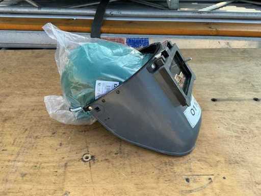 Safety helmets with removable welding visors