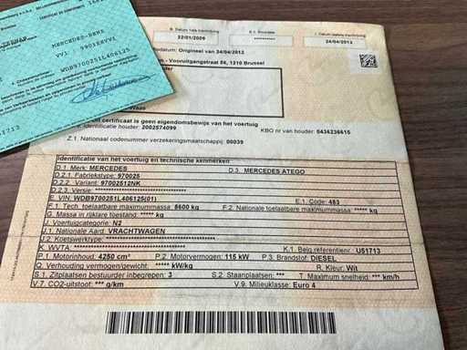 2009 Mercedes-Benz Atego 816 + Edda TL2750 Antennenplattform