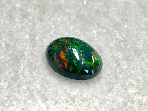 Black opal 5.56 carat natural black opal