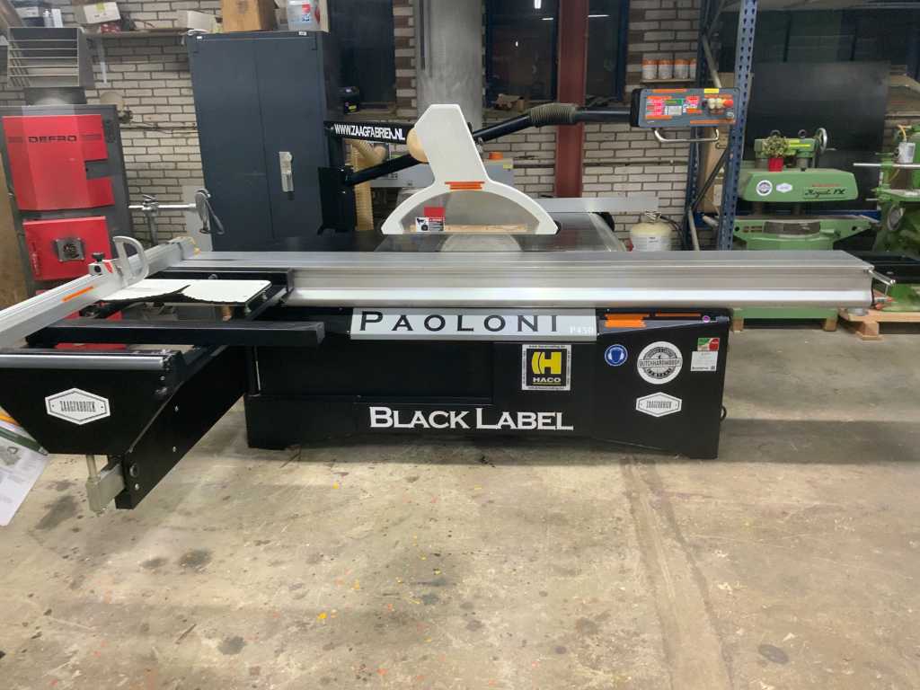 Paoloni P450 Black label Formaatcirkelzaagmachine 3 assen computer gestuurd 