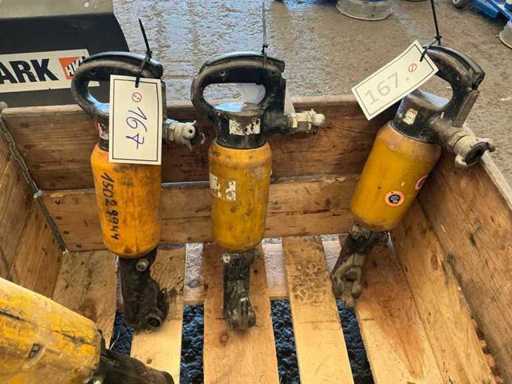 Marteau pneumatique de démolition ATLAS COPCO TEX 10 PSKL (3x)