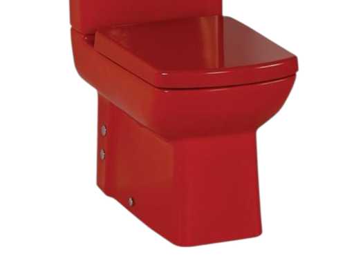 Duoblok closet glans rood