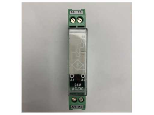 Modulo Relè Phoenix Contact 24V AC/DC per applicazioni marittime - Duraturo, impermeabile, montato su rotaia DIN