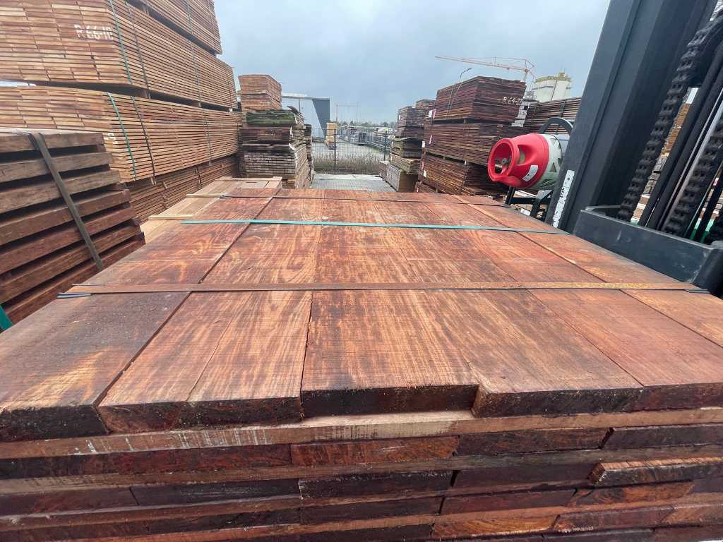 Walaba hardwood rules fine sawn 33x160mm, length 95cm (153x)