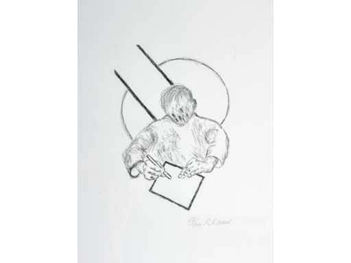 Roger Raveel - Tegenover het vlak - ets