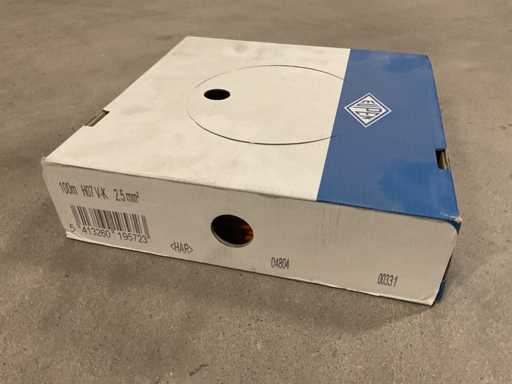 Eupen H07 V-K 2,5 mm² Box mit 100 m Installationskabel (5x)