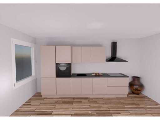 Aranjament de bucătărie Nobilia Senso Macchiato cu lac mat