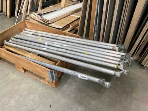 9 piezas lote mixto Barras de gancho Eurotruss 3 x 171 cm 6 x 180 cm