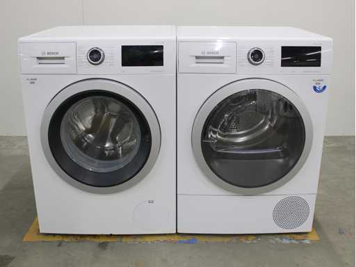Série Bosch|6 machine à laver à entraînement EcoSlence & série Bosch|6 sèche-linge à condensateur autonettoyant