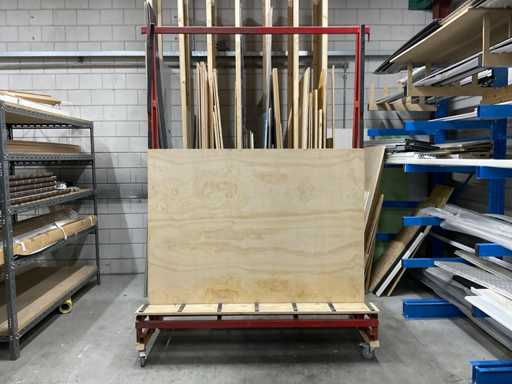 Cărucior de transport pentru sticlă/plăci